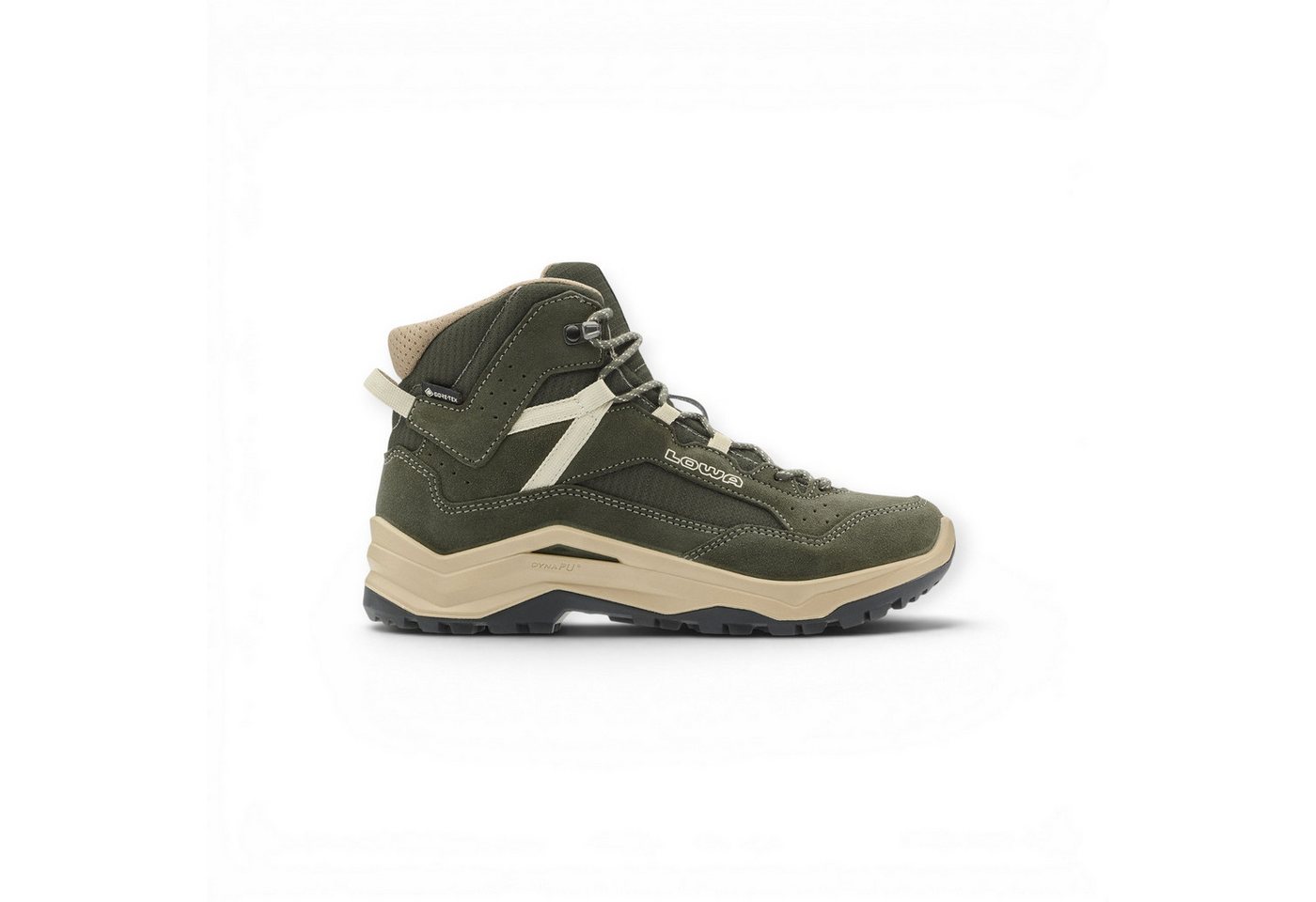 Lowa Ventierra QC GTX (Veloursleder/Textil, wasserdicht) olivgrün/beige Wanderschuh Bild 4