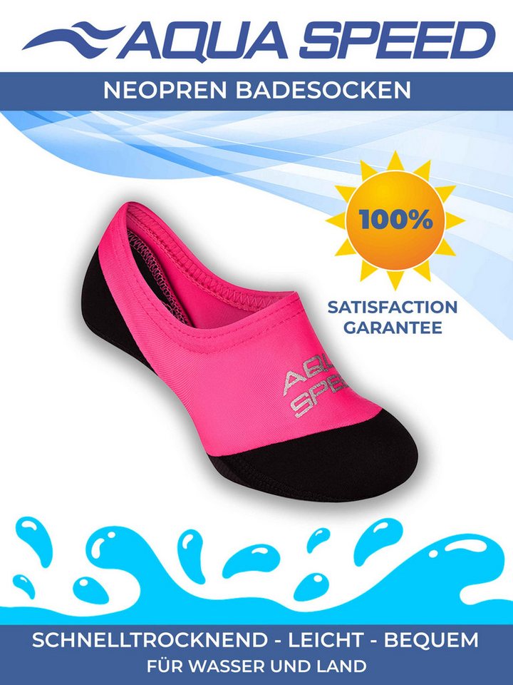 Aqua Speed Aqua-Wassersocken Kinder 30/31 – Rutschfest & flexibel am Strand Wasserschuh (Rutschfeste Schwimmsocken – ideal für Pool & Strand, Neopren Wassersocken Schwimmaccessoires) Flexibel & schnelltrocknend – Perfekt für Wasserspaß