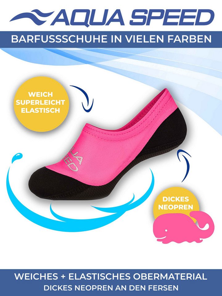 Aqua Speed Aqua-Wassersocken Kinder 30/31 – Rutschfest & flexibel am Strand Wasserschuh (Rutschfeste Schwimmsocken – ideal für Pool & Strand, Neopren Wassersocken Schwimmaccessoires) Flexibel & schnelltrocknend – Perfekt für Wasserspaß Bild 4