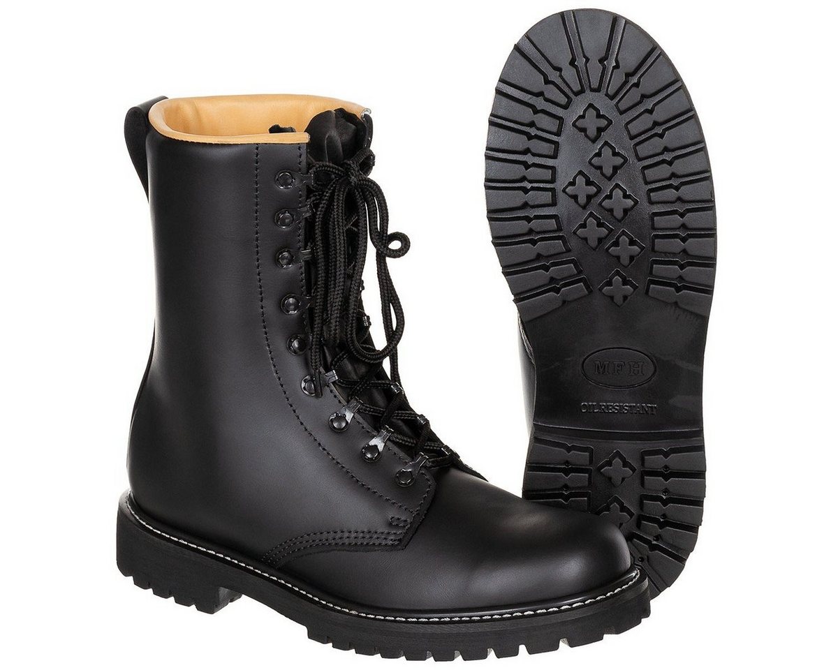 MFH Leder Kampfstiefel schwarz 42 Outdoorschuh