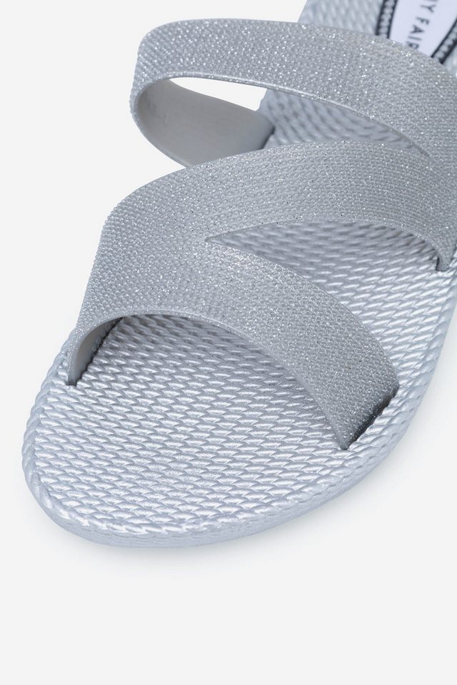Jenny Fairy Jenny Fairy Damen Flip-Flops 38 silberfarben 5905588621065 Badepantolette