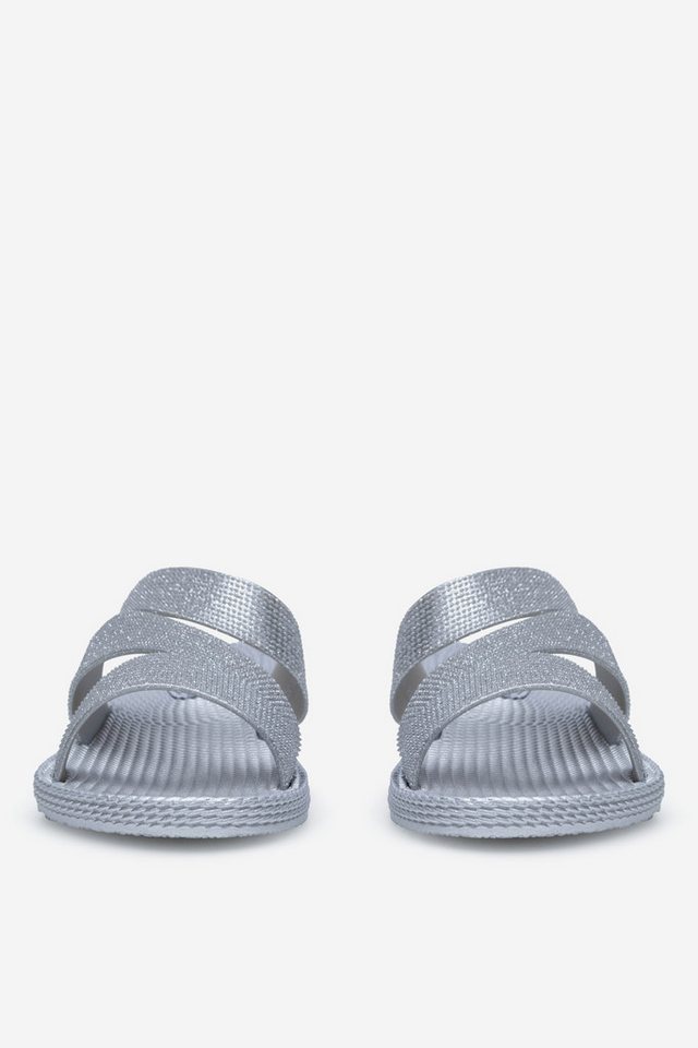 Jenny Fairy Jenny Fairy Damen Flip-Flops 38 silberfarben 5905588621065 Badepantolette Bild 2