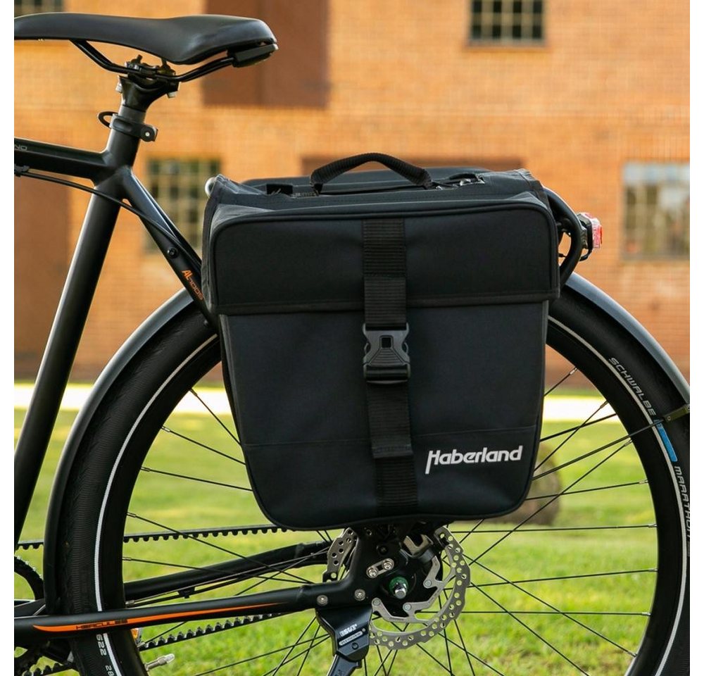 Haberland Fahrradtasche Haberland Doppeltasche 25l Einsteiger schwarz - praktische Gepäckträge Bild 3