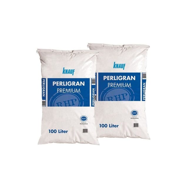 Perligran Premium Perlite 2-6mm, 2-fach gesiebt, für optimale Bodenbelüftung und Wasserführung - Knauf
