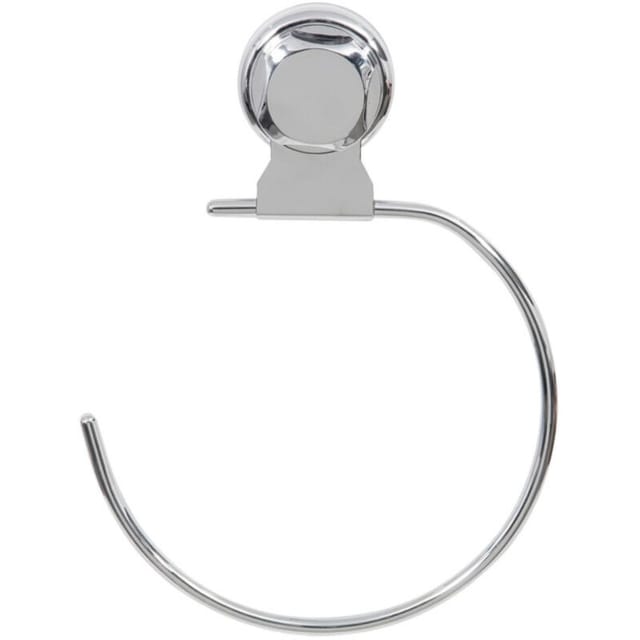 Compactor - Ringförmiger Handtuchhalter mit Saugnäpfen aus verchromtem Metall.