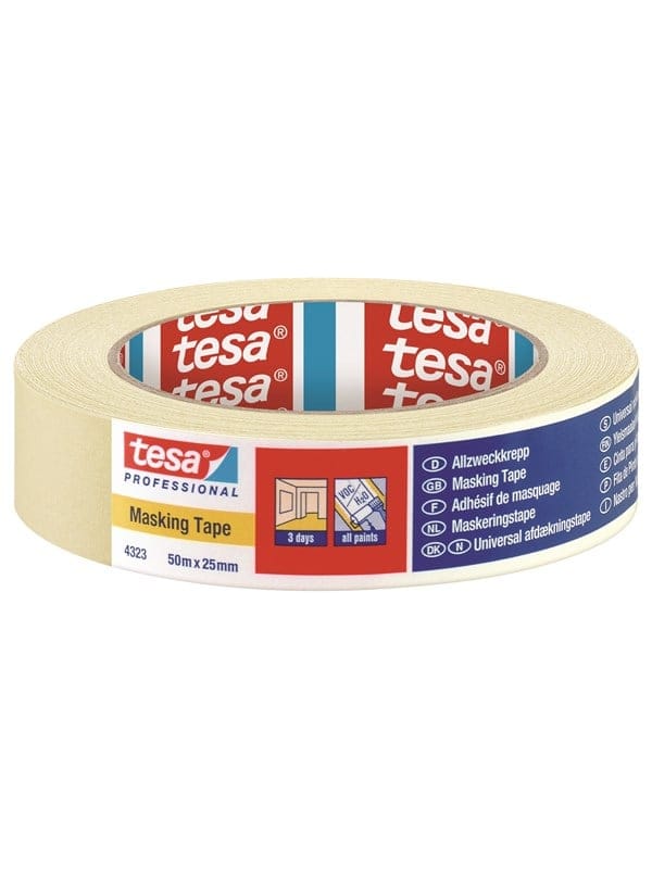 Tesa - standard 04323-00041-00 Kreppband krepp® Beige (l x b) 50 m x 25 mm 1 St.