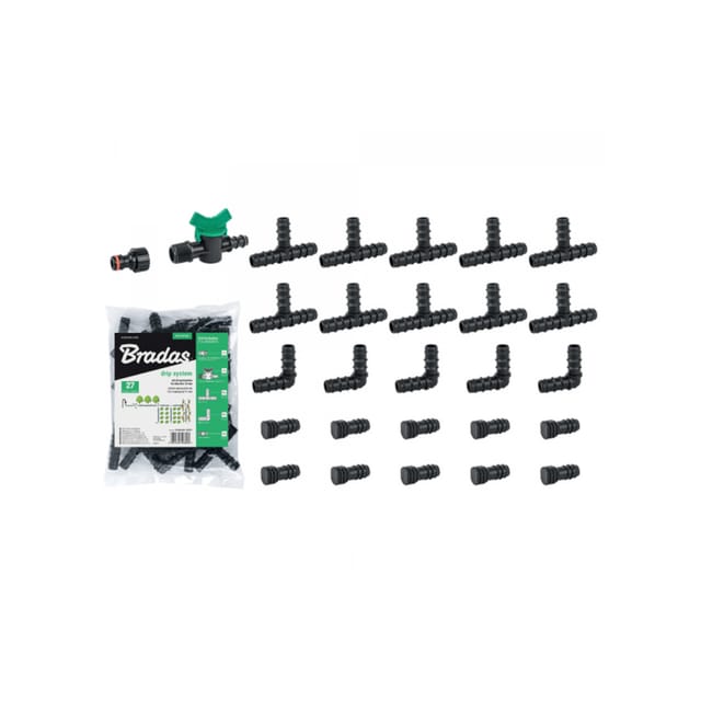 27-tlg Tropfbewässerung Zubehör Set 16 mm