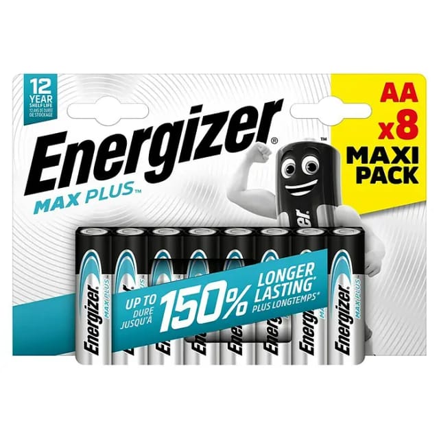 Energizer - Max Plus Mignon (AA)-Batterie Alkali-Mangan 1.5 v 8 St.