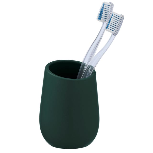 Zahnputzbecher Zahnbürstenhalter Halter Becher Zahnpasta Bad bellante grün - grün - Wenko