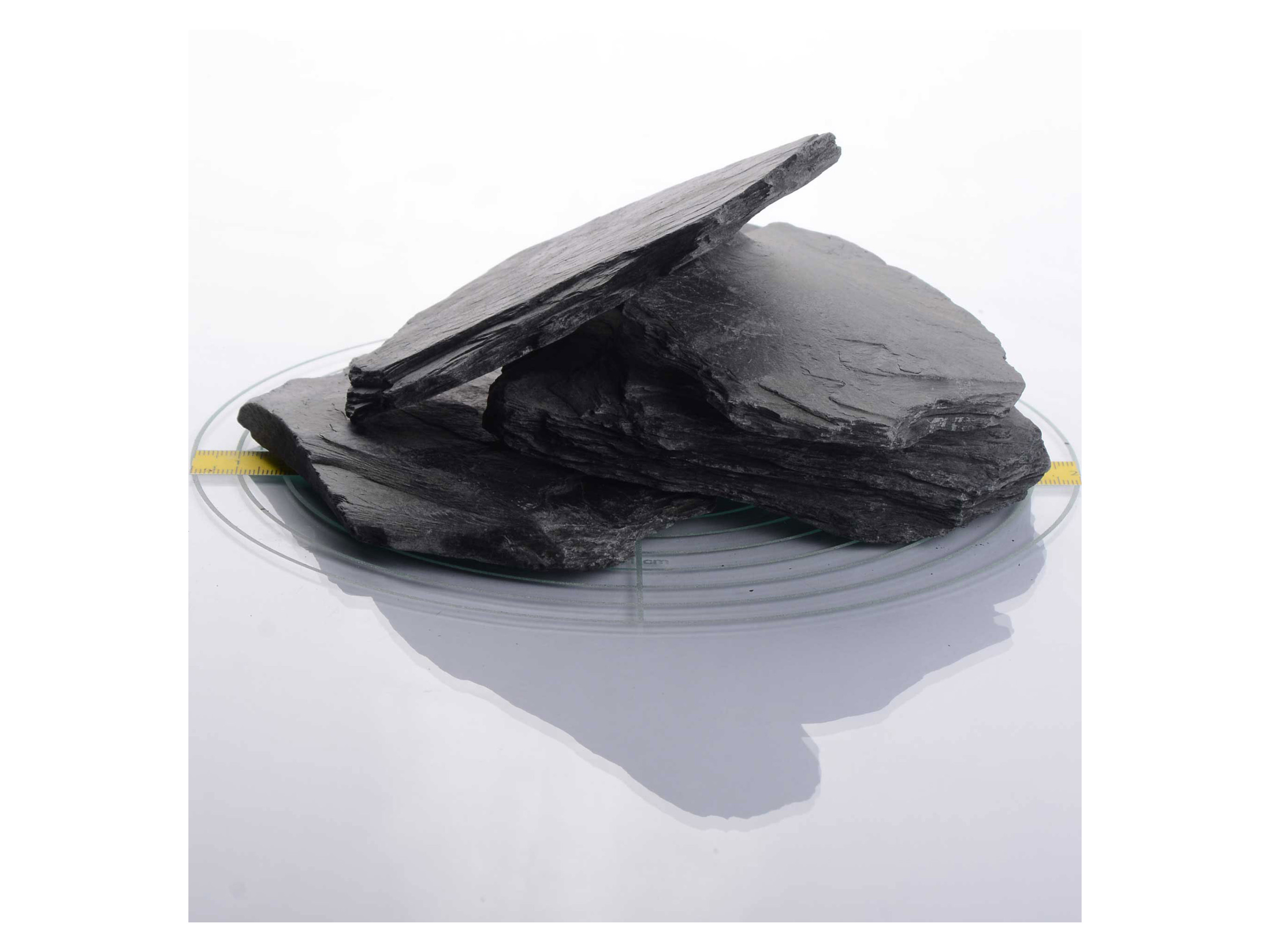 SCHICKER MINERAL Schiefer Ziersplitt (70-200 mm, 1000 kg BigBag, Schwarz) Bild 2