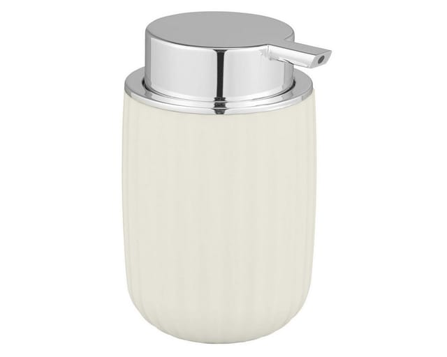 Seifenspender Agropoli Cremeweiß, Flüssigseifen-Spender, 250 ml, Weiß, Kunststoff weiß - weiß - Wenko