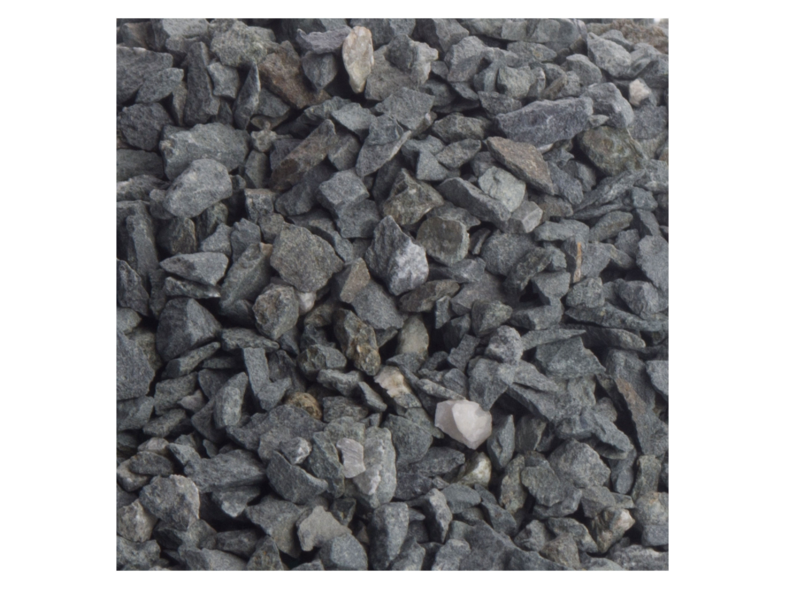 SCHICKER MINERAL Diabas Streusplitt (2-5 mm, 1000 kg BigBag, Grau)