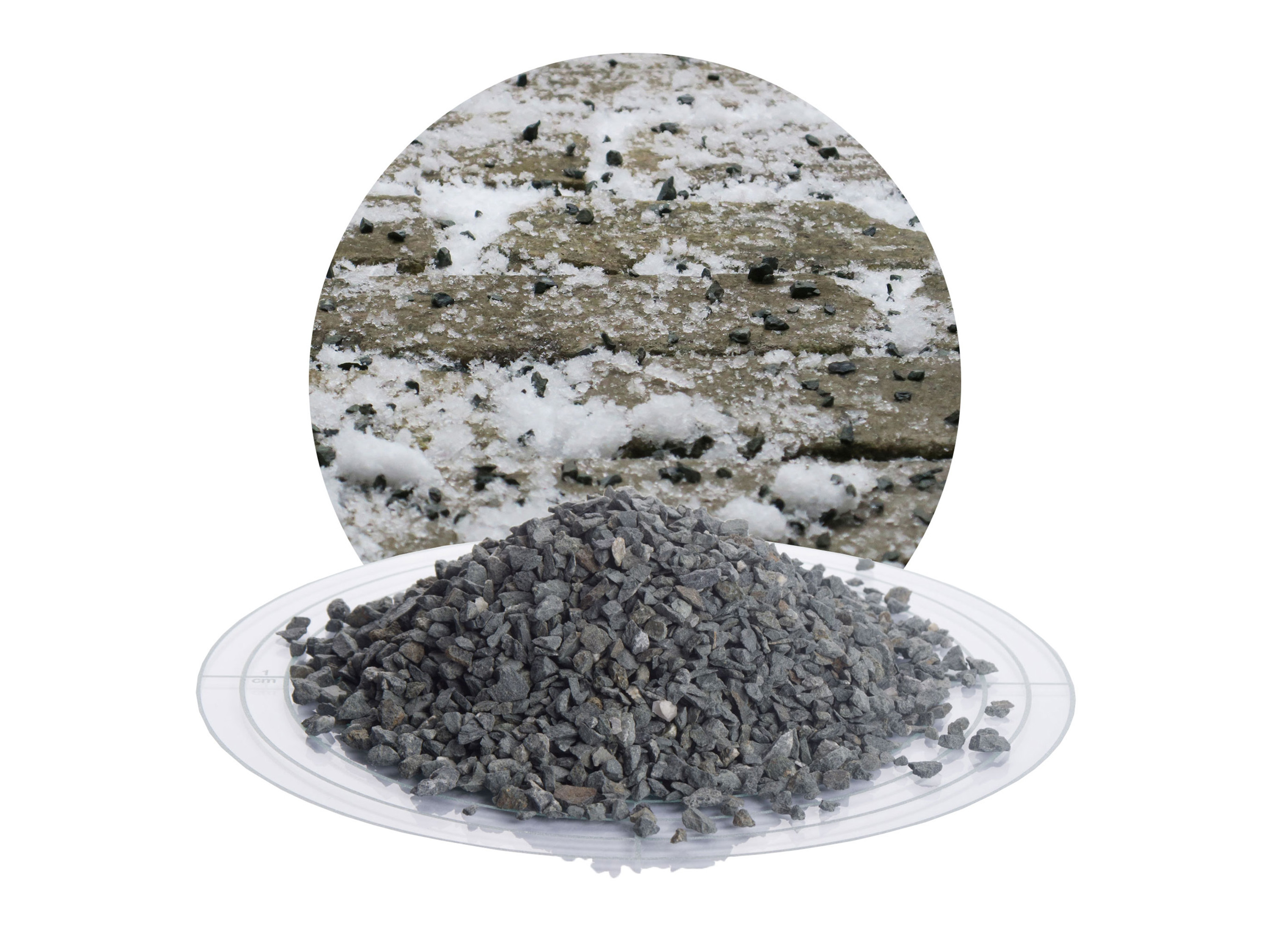 SCHICKER MINERAL Diabas Streusplitt (2-5 mm, 1000 kg BigBag, Grau) Bild 2