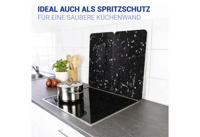 Herdabdeckplatten aus Glas, 2er-Set Wenko