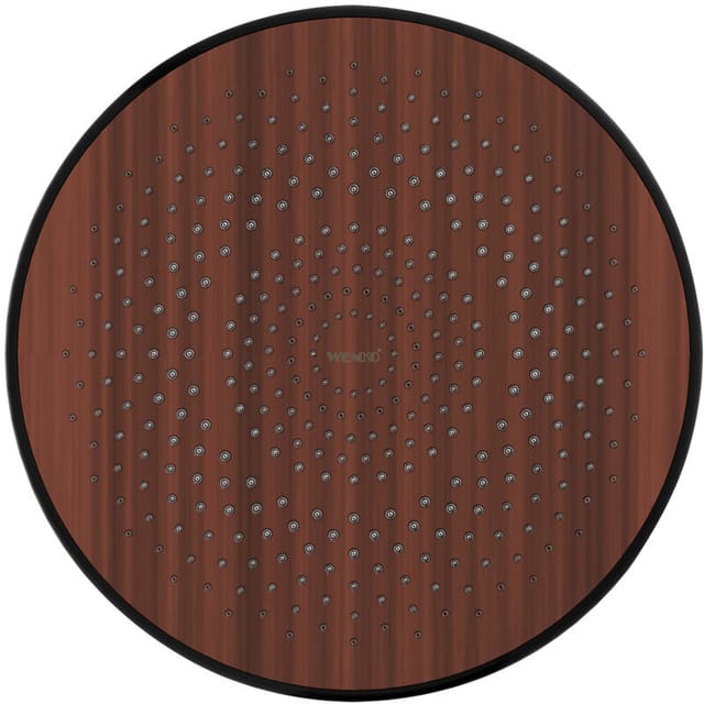 Wenko - Regenduschkopf Watersaving Wood, ø 22,5 cm, Braun, Kunststoff (abs) braun schwarz - braun