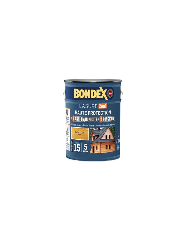 Bondex Lasur 2-in-1 Ind 15 5 Jahre 5l Hell Eiche - Bondex