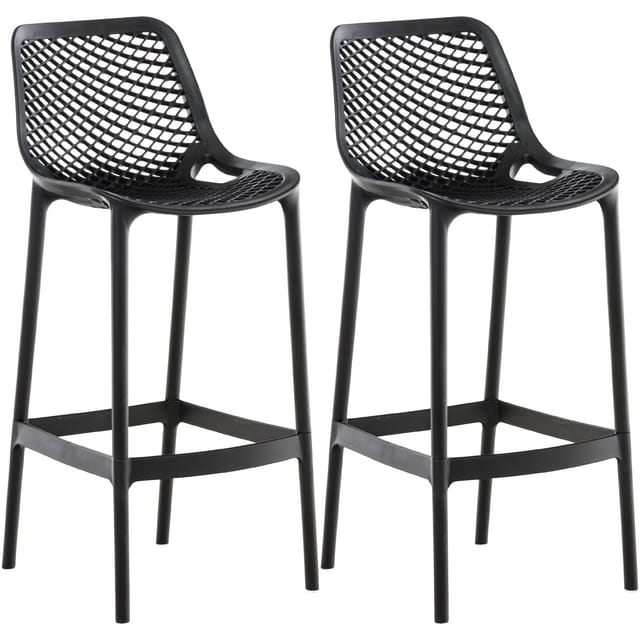 CLP - 2er Set Outdoor Barhocker Air schwarz