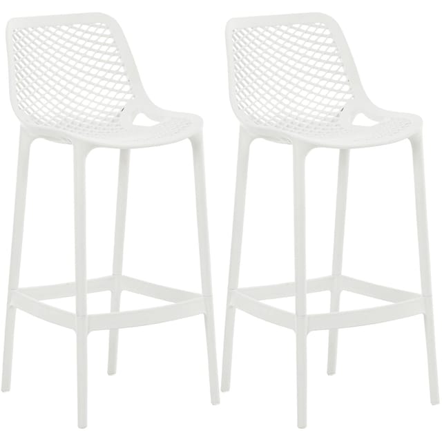 CLP - 2er Set Outdoor Barhocker Air weiß