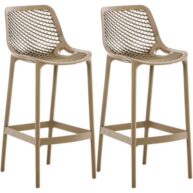 CLP - 2er Set Outdoor Barhocker Air schlamm