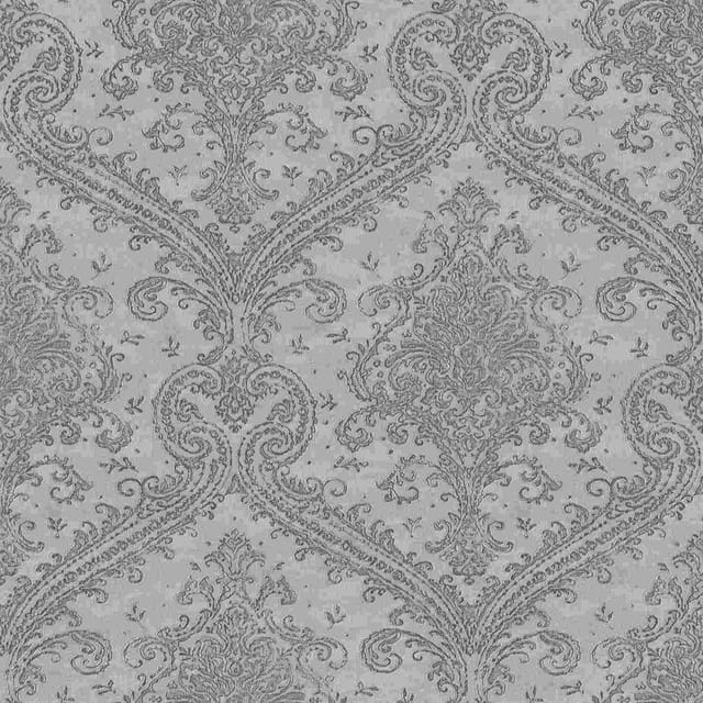 Rasch - Vliestapete 420548 Tapete Barock 53 x 1005 cm Saphira Grau