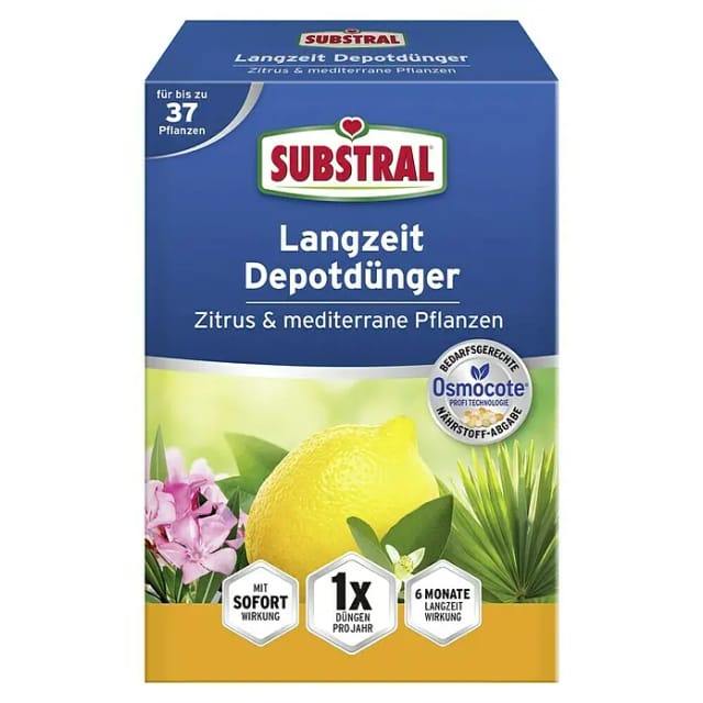 Substral - Langzeit Depotdünger für Zitrus & Mediterrane Pflanzen - 750 g