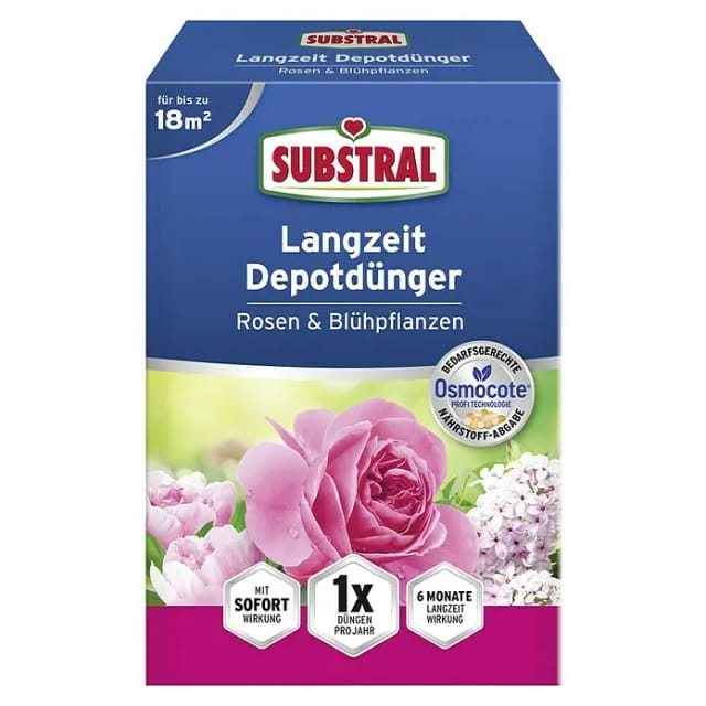 Evergreen - Substral Langzeit Depotdünger Rosen & Blühpflanzen 750g