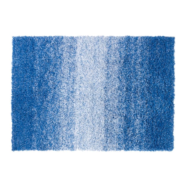 Badteppich Wave Rutschsicher & schnelltrocknend Blau/Weiß 60 x 90 cm