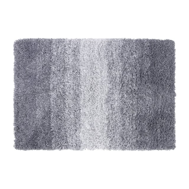 Badteppich Wave Rutschsicher & schnelltrocknend Grau/Weiß 60 x 90 cm