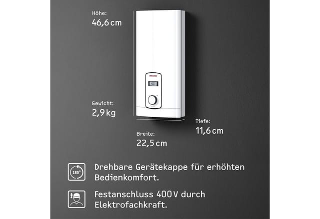 Komfort-Durchlauferhitzer dhb-e 11/13 lcd / 11,13.5 kW/400V - Stiebel Eltron