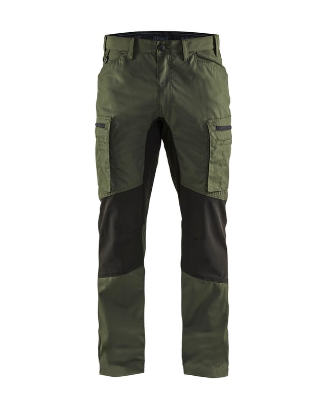 Blaklader - Wartungshose Stretch T.48 - armee grün/schwarz - 145918454699-48