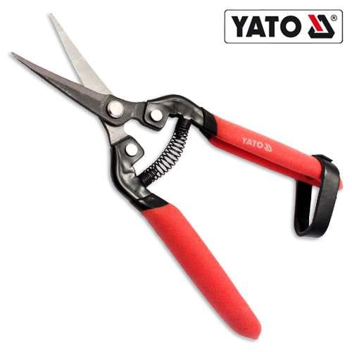 Yato - YT-8817 Gebogene Gartenschere zum Schneiden von Knospen, 190 mm