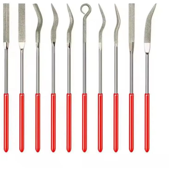 Set Mit 10 Verschiedenen Diamantfeilen, Modellbaufeilen Für Heimwerker-handwerkzeuge