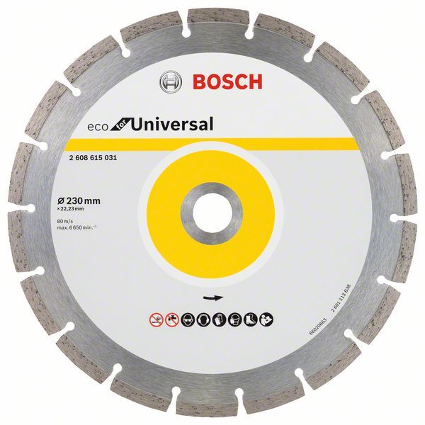 Bosch Multi Material Diamond Trennscheibe, 180 X 22.23 X 7 Mm 10 Stk. - 2608615043