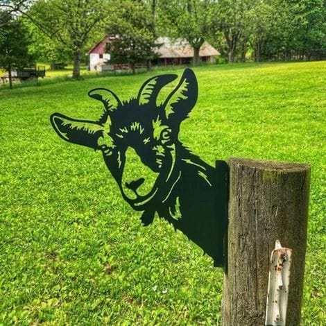Schaf-gartenornamente, Für Zäune, Außendekoration, Schafe, Tiere, Gartendeko