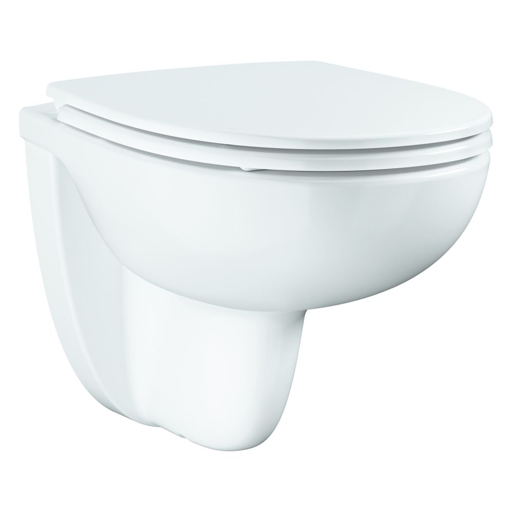 Grohe Bau Keramik Wand-tiefspül-wc Set, Mit Bau Keramik Wand-wc 112 948 Sh00 Und Wc-sitz 112 946 Sh00, Alpinweiß, 112949sh00