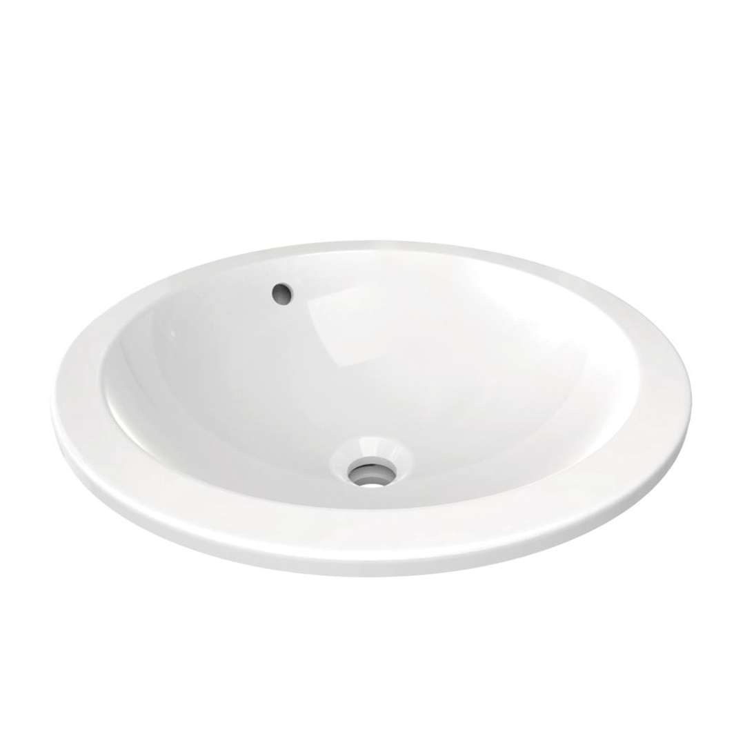 Ideal Standard Connect - Einbauwaschbecken, Durchmesser 48 Cm, Ohne Hahnloch, Weiß E505401