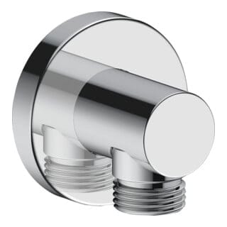 Duravit - Wandanschlussbogen Universal, mit runder Wandabdeckung, Chrom