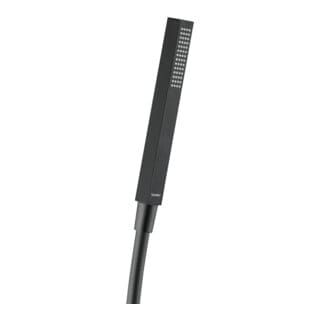 Stabbrause Duravit Universal, mit Strahlart Rain, Brausekopf eckig, reinigungsfreundlich, Schwarz Matt