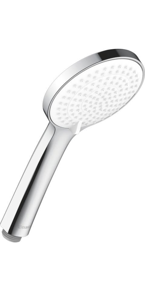 Duschkopf Duravit Universal, mit 3 Strahlarten (Rain, Intense Rain, Soft Rain), reinigungsfreundlich rund (Ø 110 mm), mit wassersparender