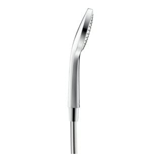 Duschkopf Duravit Universal, wassersparend, mit Strahlart Rain, rund (Ø 110 mm), reinigungsfreundlich, Chrom