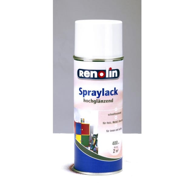 Wilckens - 6x Renolin Spraylack Weiß 400ml Hochglanz Dosen Auto ral Farben Innen Außen