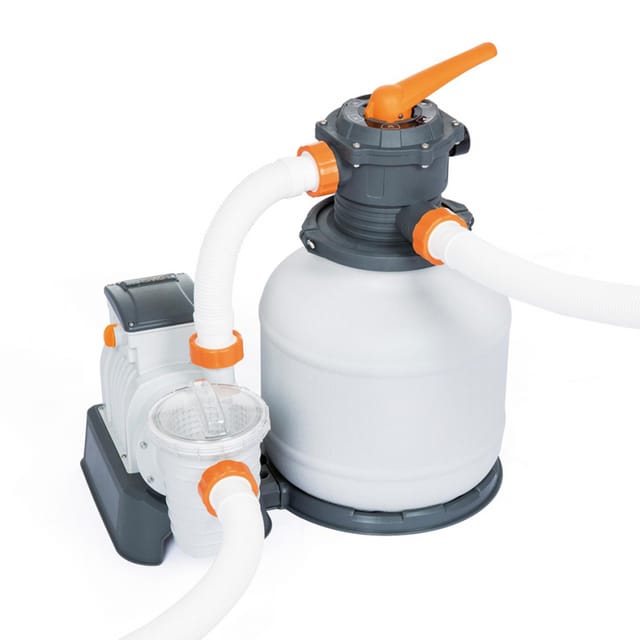 Bestway 58499 Flowclear Sandfilteranlage für Pools mit Umwälzleistung 8,327 Lt/Std