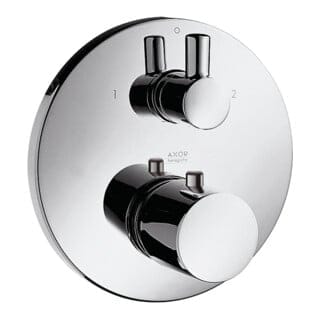 Axor Uno - Thermostatbatterie für Unterputzmontage mit Absperrung und Umstellventil, Chrom 38720000