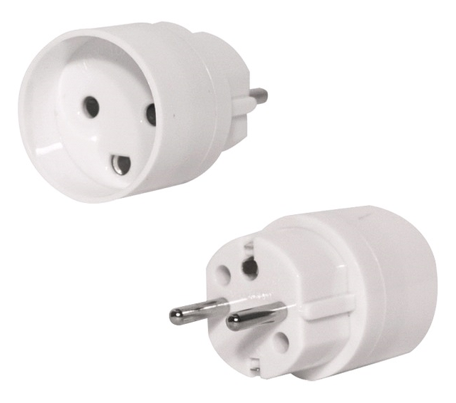 Netzstecker-Adapter Typ f Stecker auf Typ k Buchse