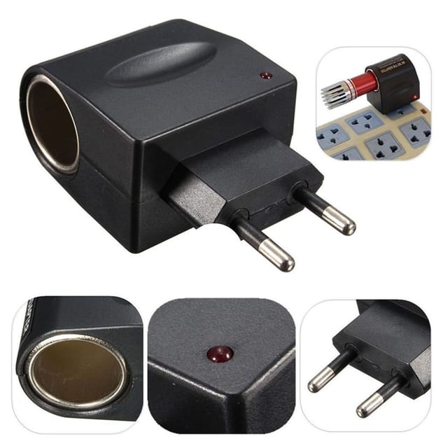 Trade Shop Traesio - Trade Shop - Zigarettenanzünder-Adapter, 220 v auf 12 v AC-DC-Netzstecker -