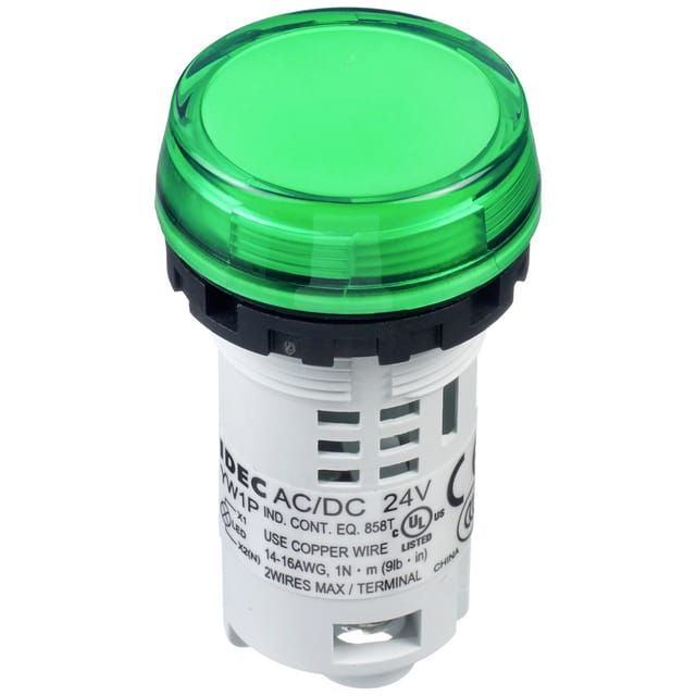 Meldeleuchte Weiß/Grün 24 v/ac, 24 v/dc 1 St. - Idec