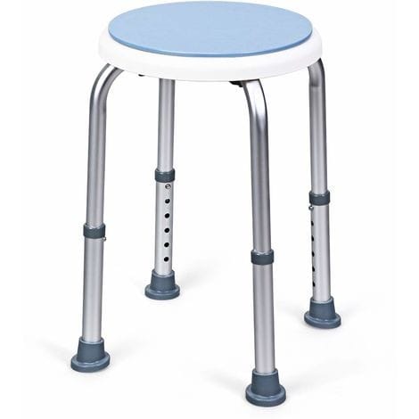 Duschhocker rund - Duschhocker, Badewannensitz, Badhocker -Höhenverstellbar 360° drehbar