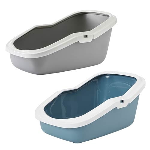 Katzentoilette Hohe Toilette Katzen WC BLAU