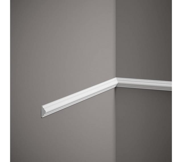 Proviston - Zierleiste 10 x 22 x 2000 mm Wandleiste Polystyrol Weiß Wanddekoration