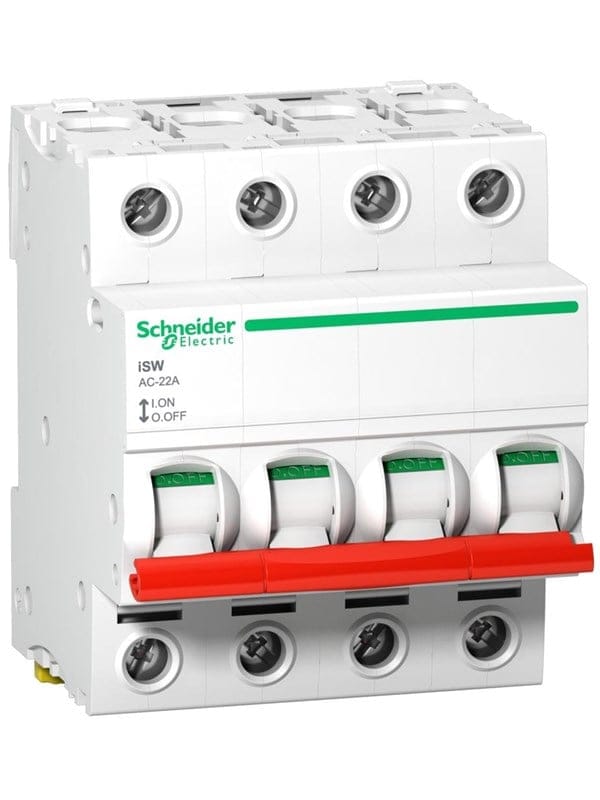 Schneider Electric - Schneider Lasttrennschalter 4P 63A 4 Module A9S65463